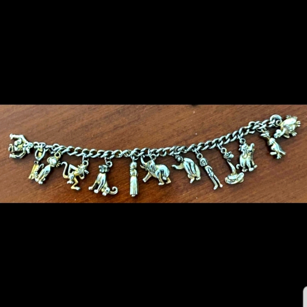 Rare 1960's Walt Disney Production charm bracelet The Jungle Book